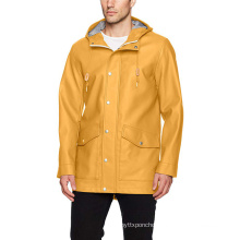 Fashion mens clothing fall winter rain coat waterproof jacket